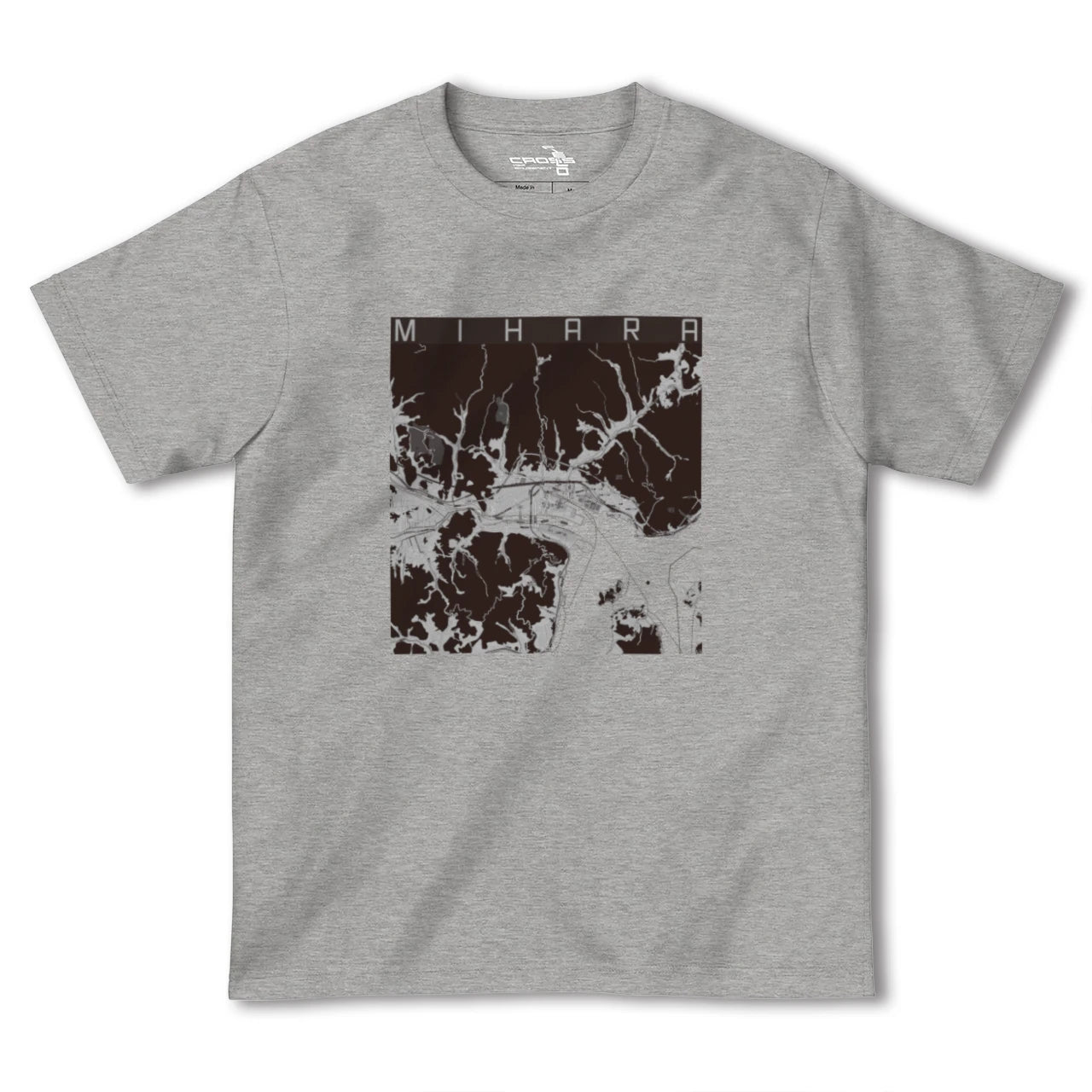 【三原(広島県)】地図柄ヘビーウェイトTシャツ