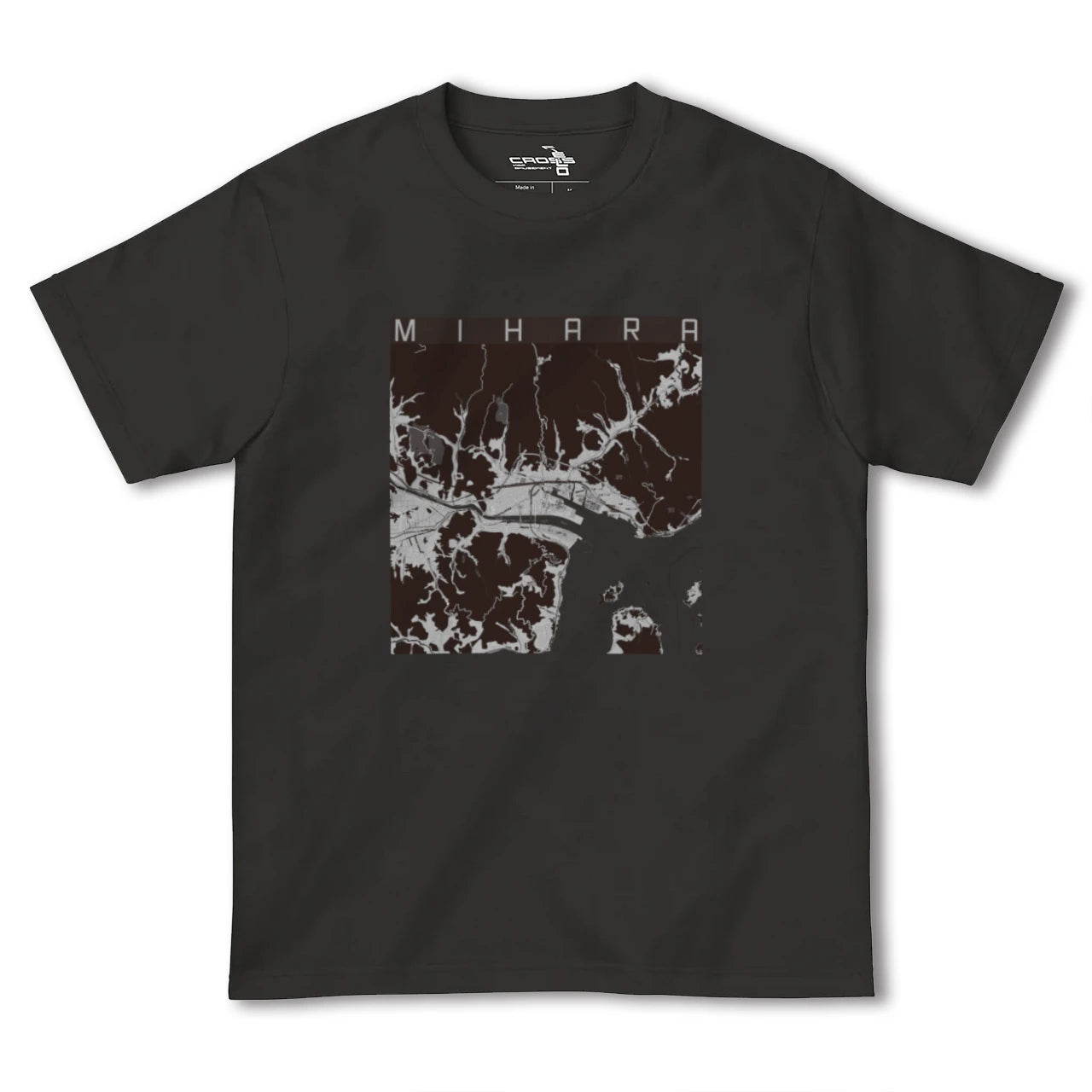 【三原(広島県)】地図柄ヘビーウェイトTシャツ