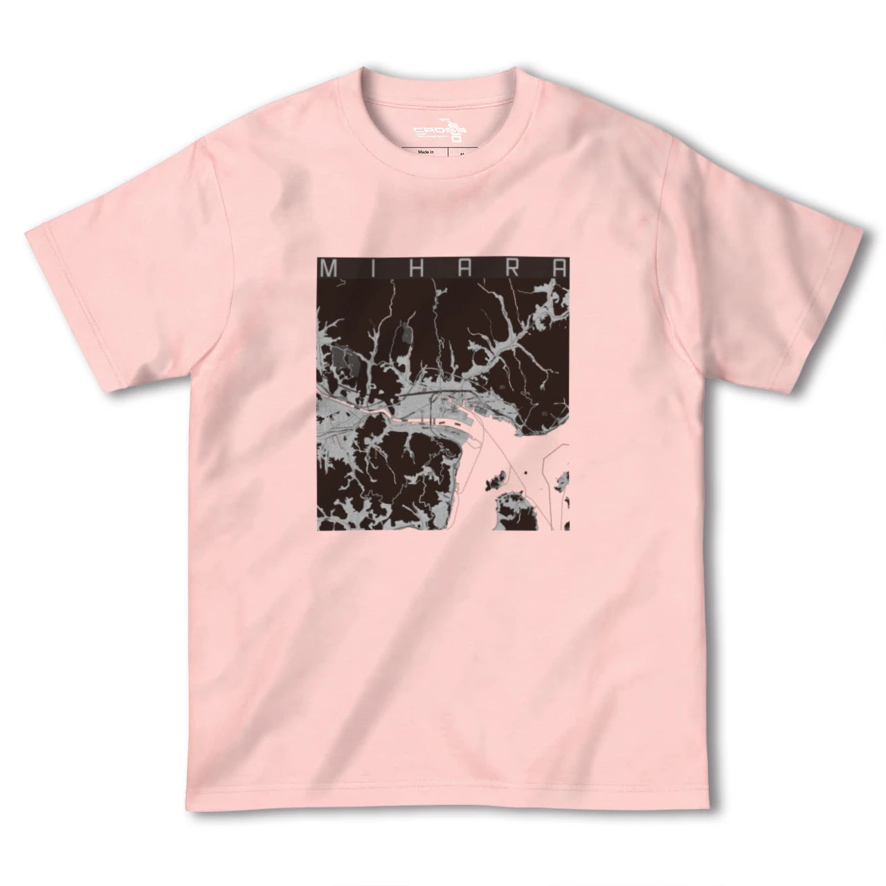 【三原(広島県)】地図柄ヘビーウェイトTシャツ