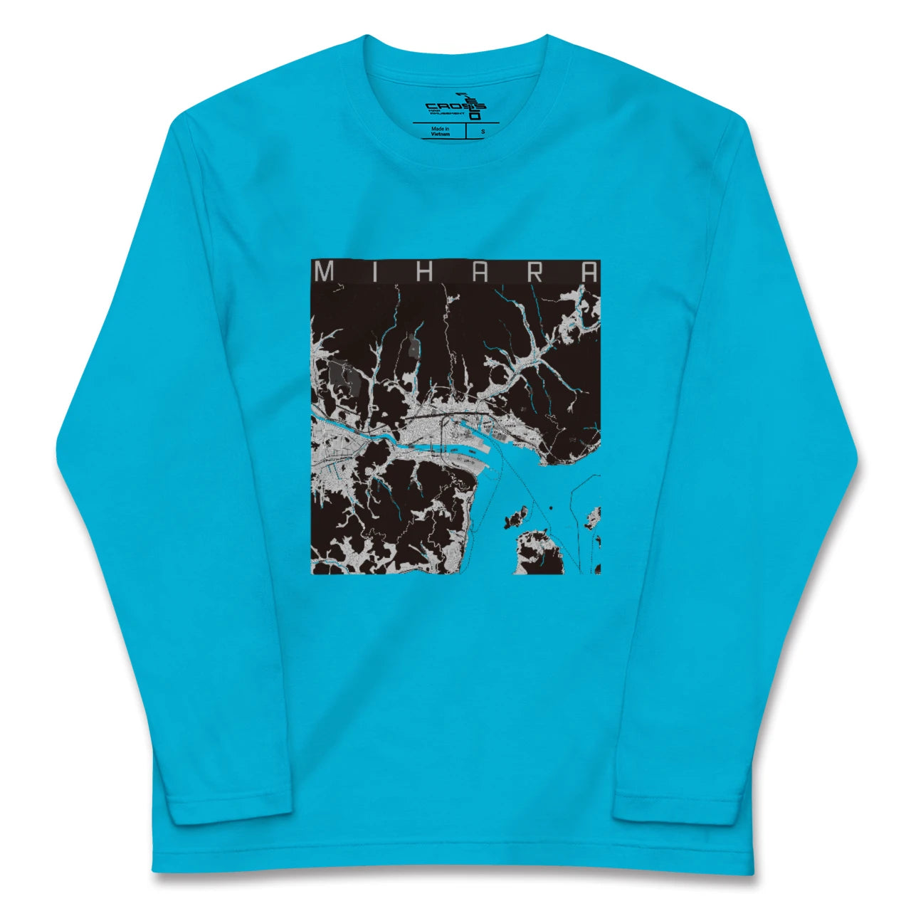【三原(広島県)】地図柄ロングスリーブTシャツ