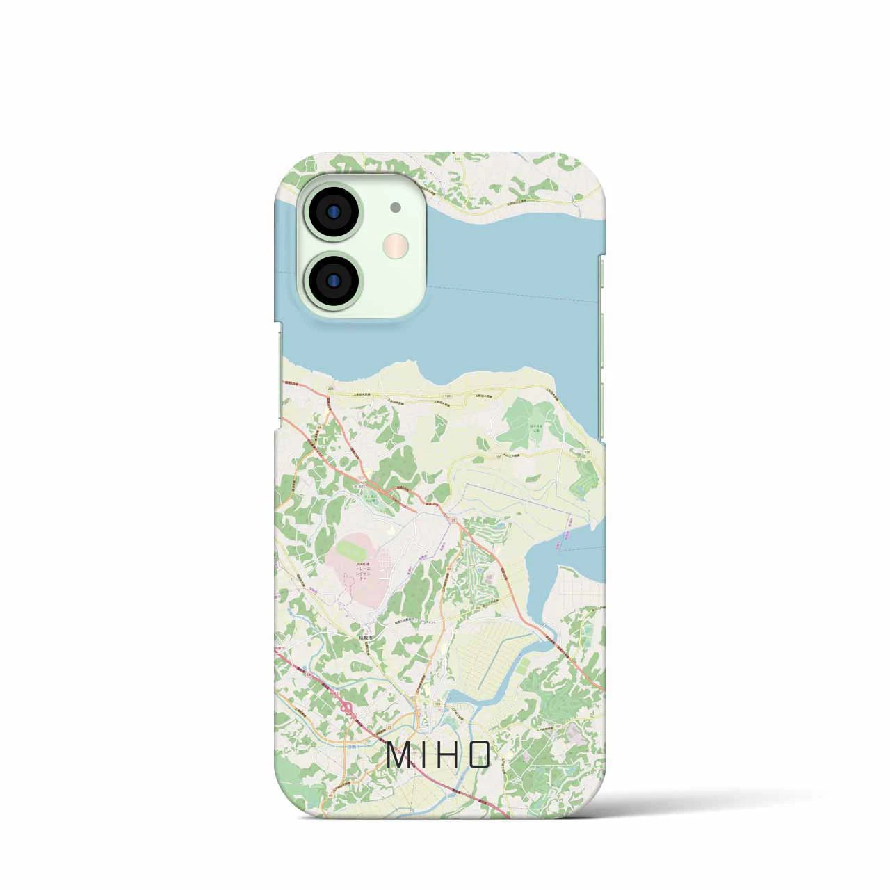 【美浦(茨城県)】地図柄iPhoneケース(バックカバータイプ)