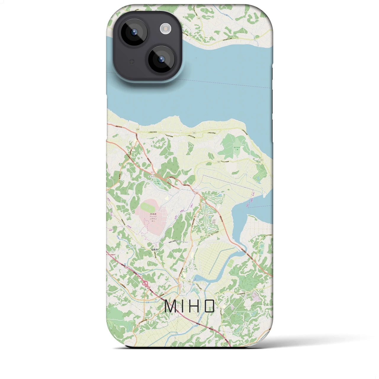【美浦(茨城県)】地図柄iPhoneケース(バックカバータイプ)