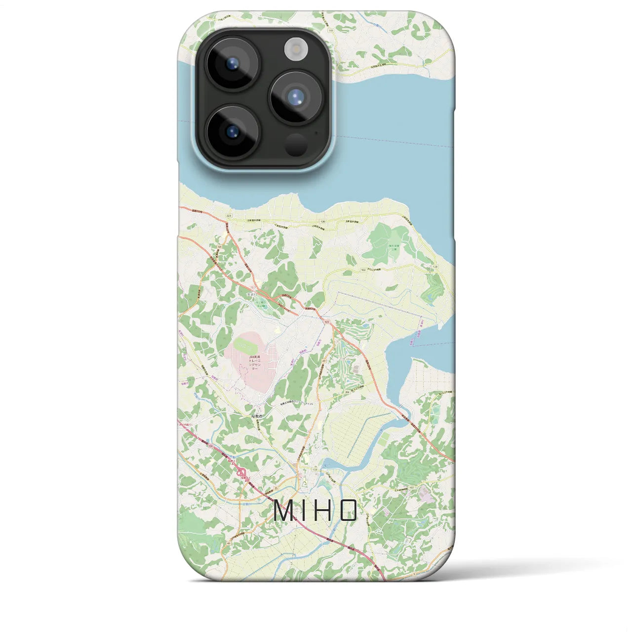 【美浦(茨城県)】地図柄iPhoneケース(バックカバータイプ)