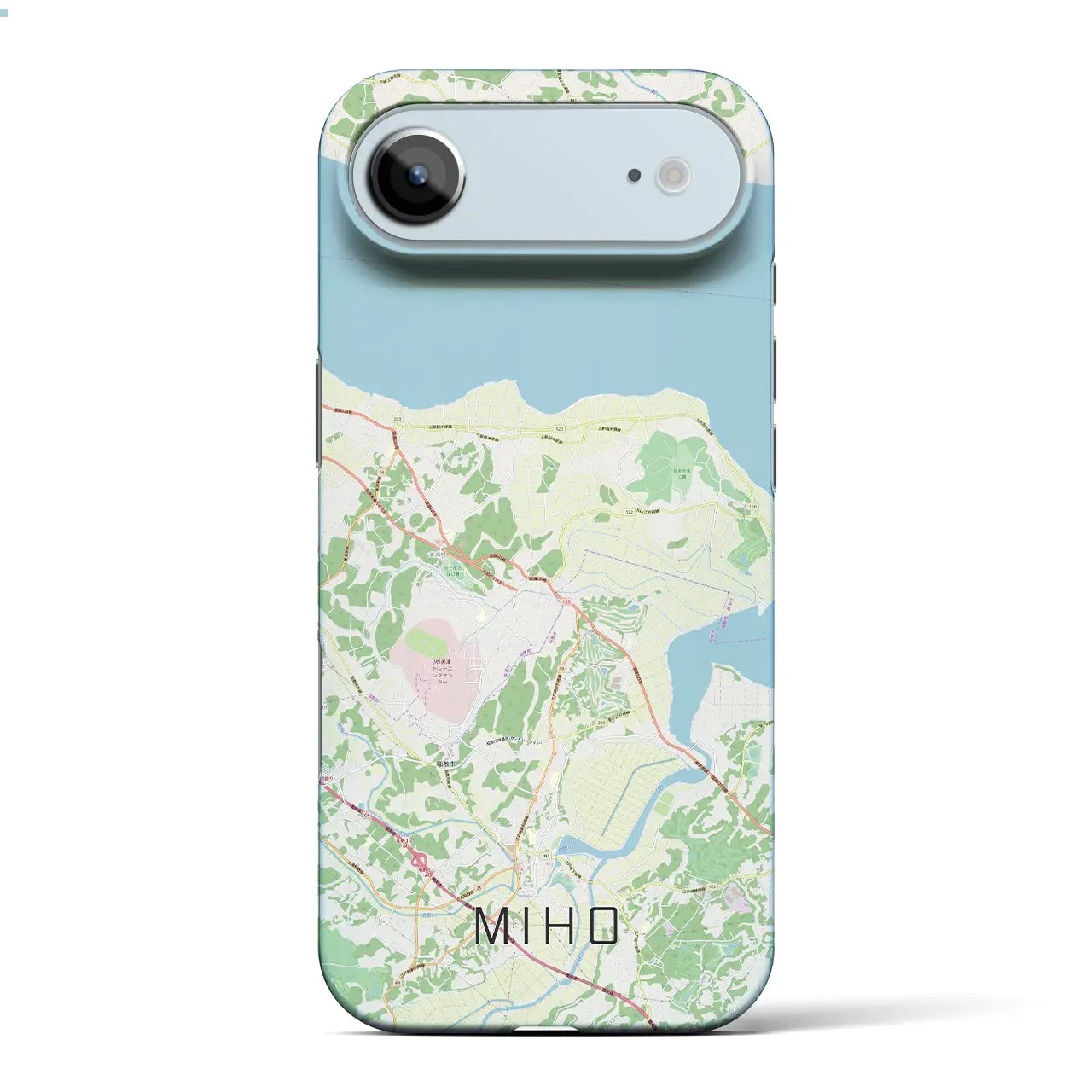 【美浦(茨城県)】地図柄iPhoneケース(バックカバータイプ)ナチュラル・iPhone 17 Pro Max 用