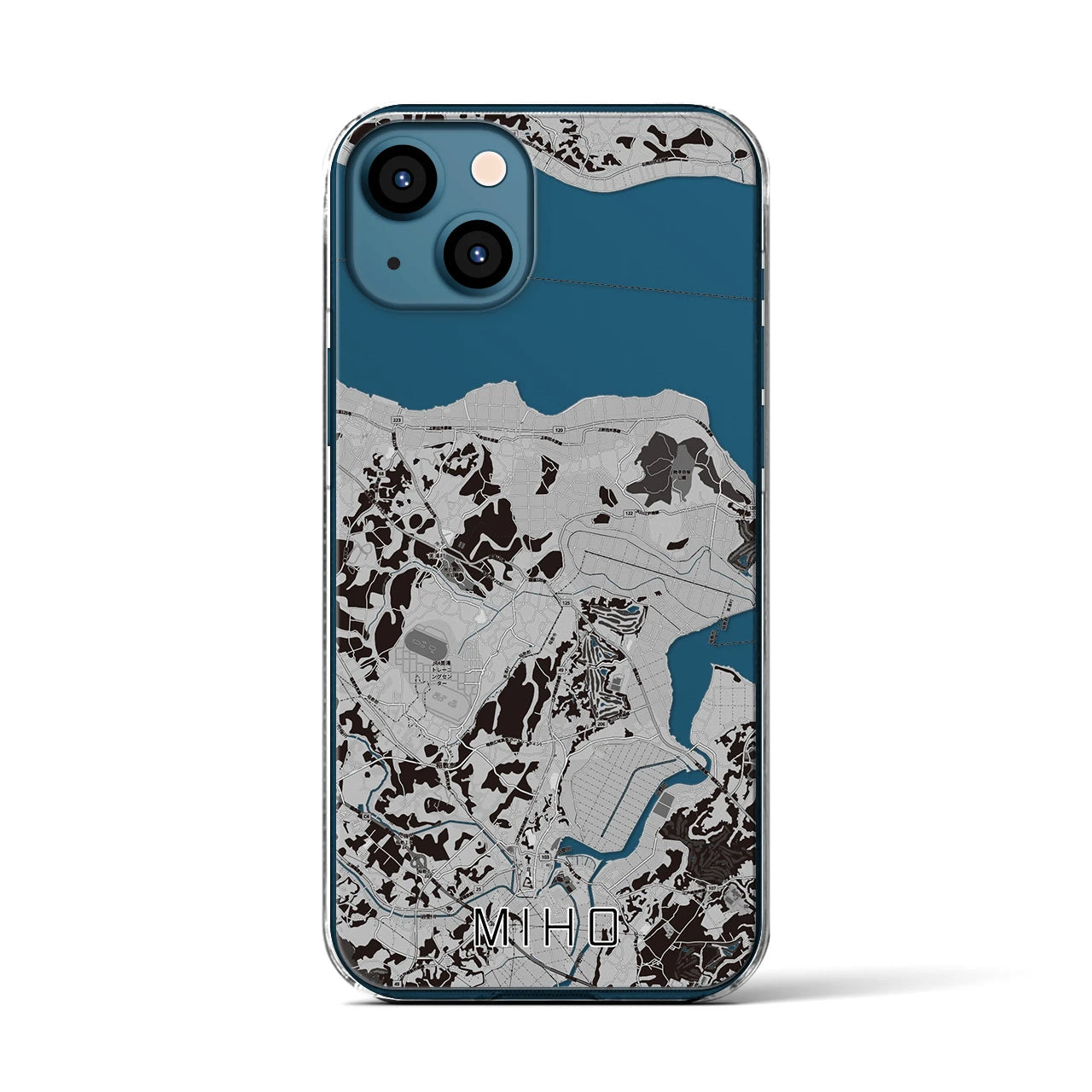 【美浦(茨城県)】地図柄iPhoneケース(クリアタイプ)