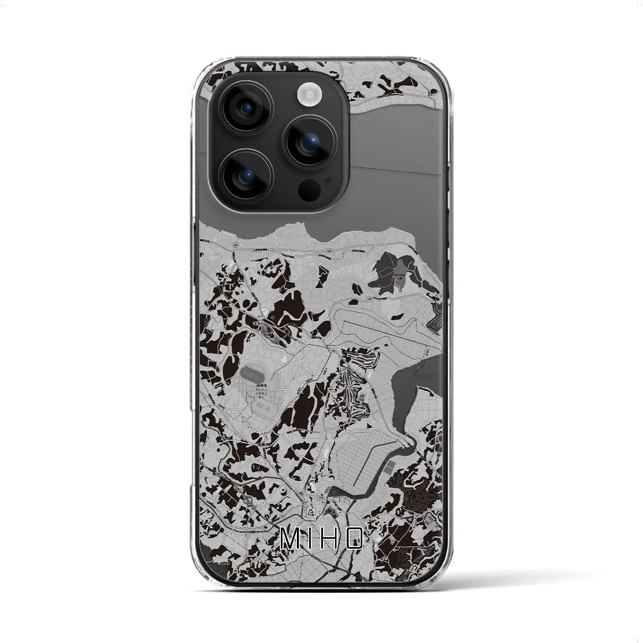 【美浦(茨城県)】地図柄iPhoneケース(クリアタイプ)