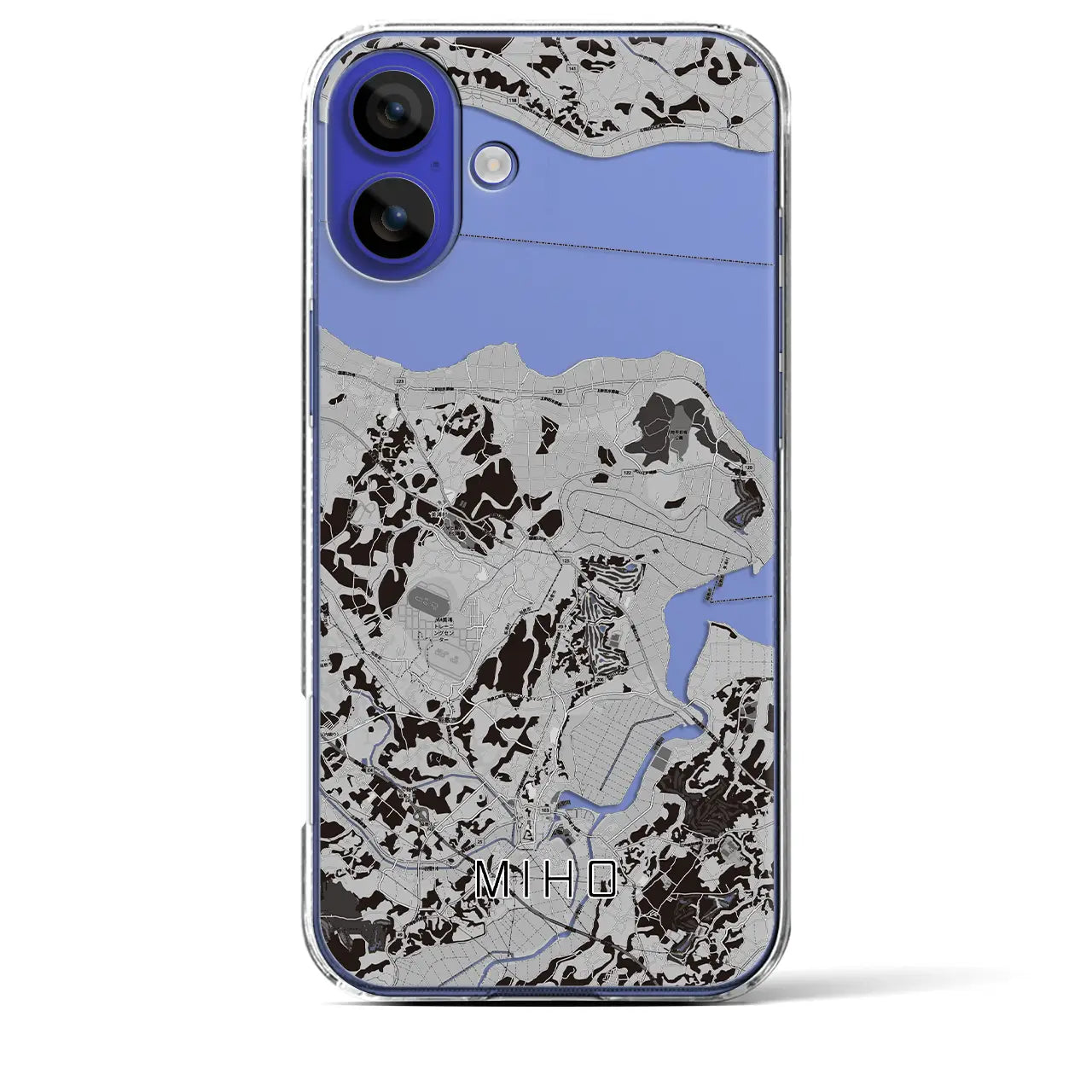 【美浦(茨城県)】地図柄iPhoneケース(クリアタイプ)
