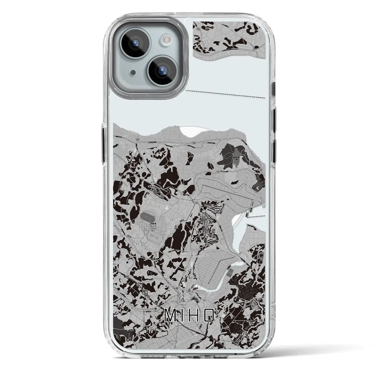 【美浦(茨城県)】地図柄iPhoneケース(MagSafeタイプ)