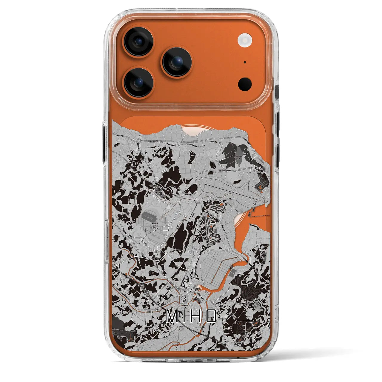 【美浦(茨城県)】地図柄iPhoneケース(MagSafeタイプ)