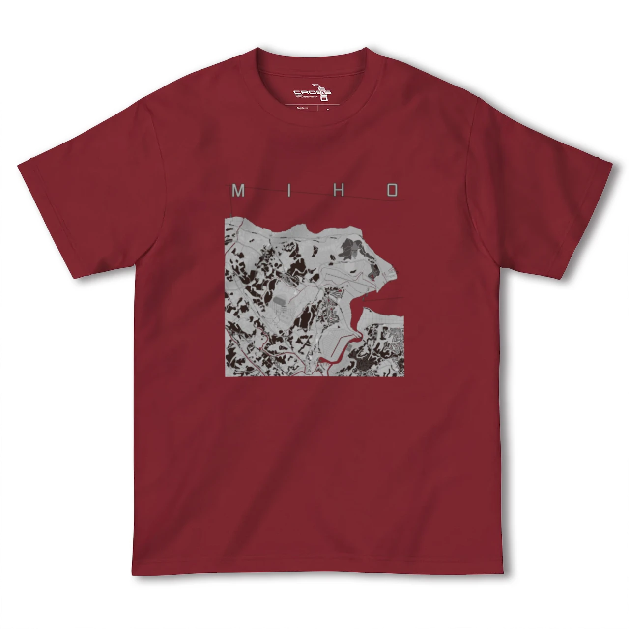 【美浦(茨城県)】地図柄ヘビーウェイトTシャツ