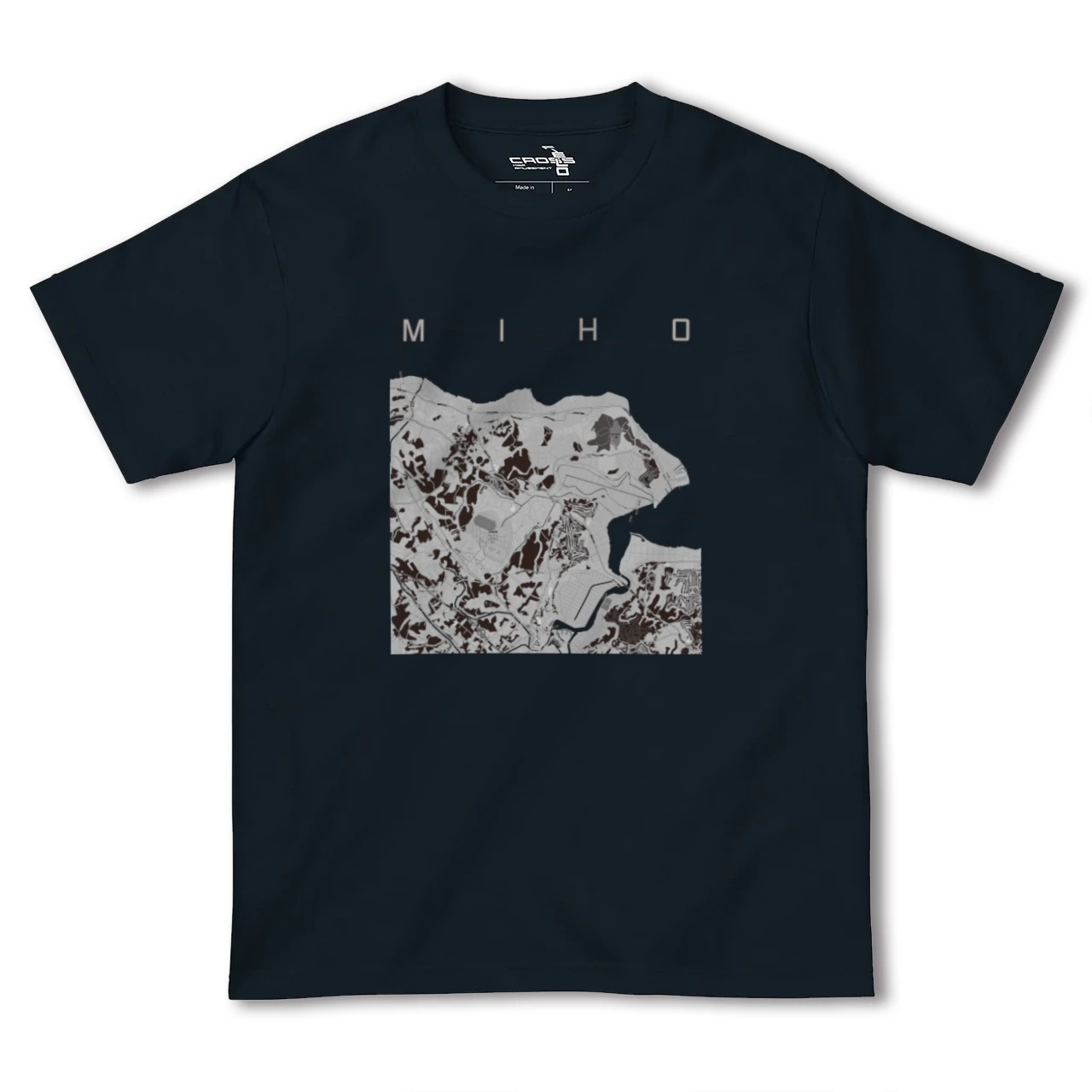 【美浦(茨城県)】地図柄ヘビーウェイトTシャツ