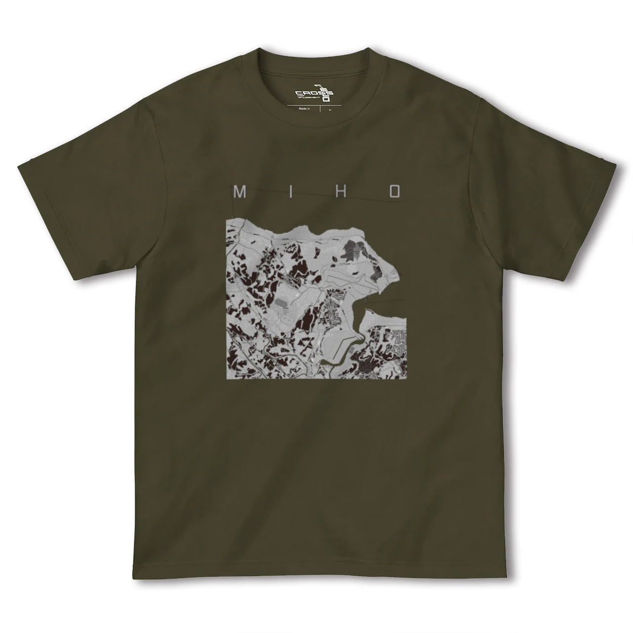 【美浦(茨城県)】地図柄ヘビーウェイトTシャツ
