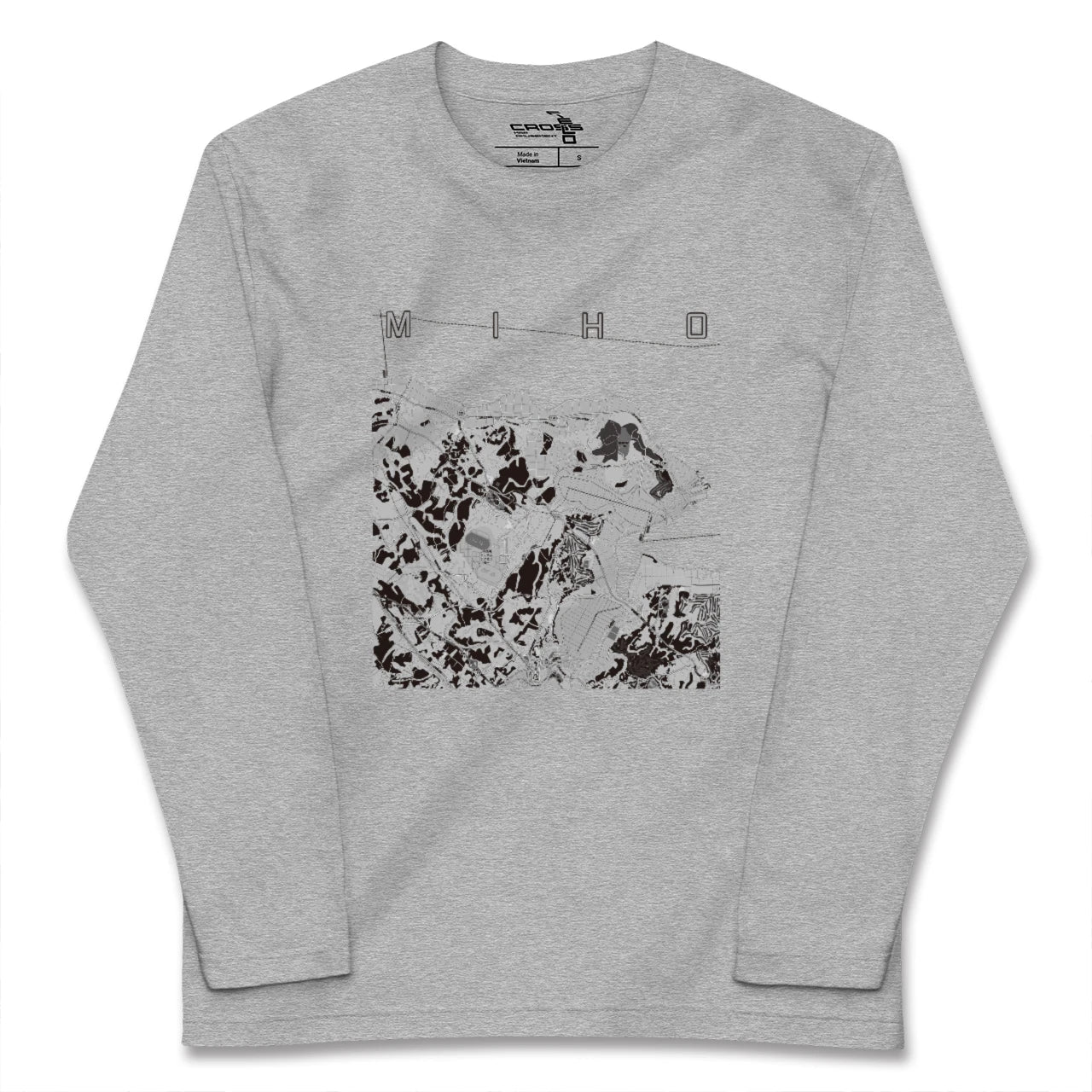 【美浦(茨城県)】地図柄ロングスリーブTシャツ