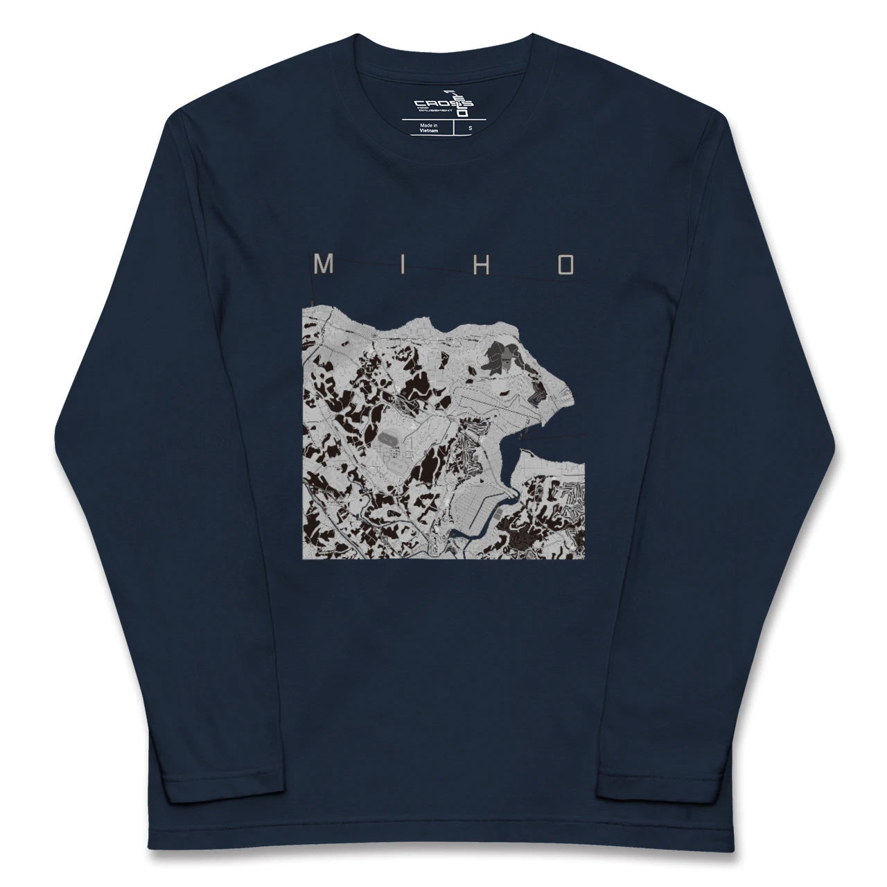 【美浦(茨城県)】地図柄ロングスリーブTシャツ