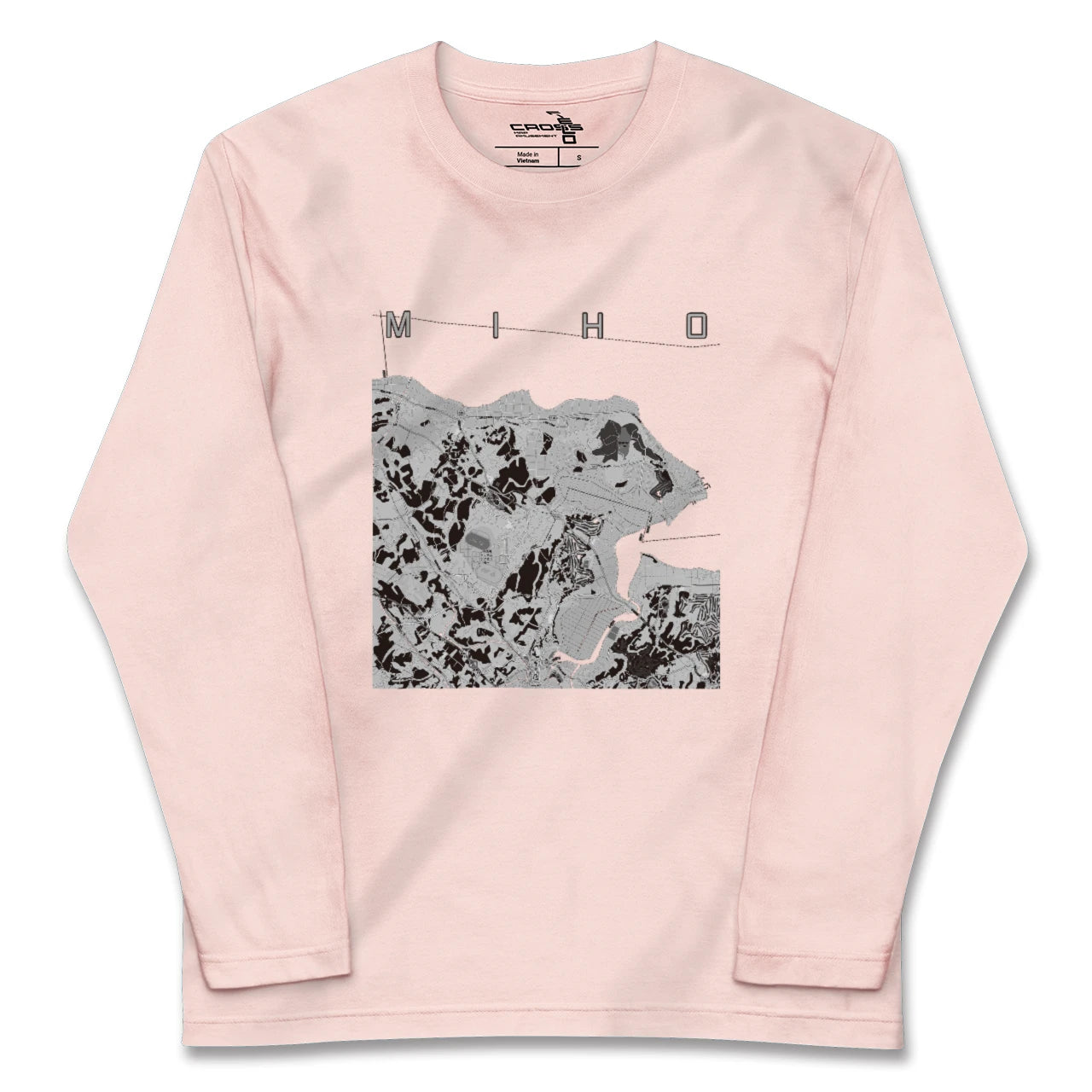 【美浦(茨城県)】地図柄ロングスリーブTシャツ
