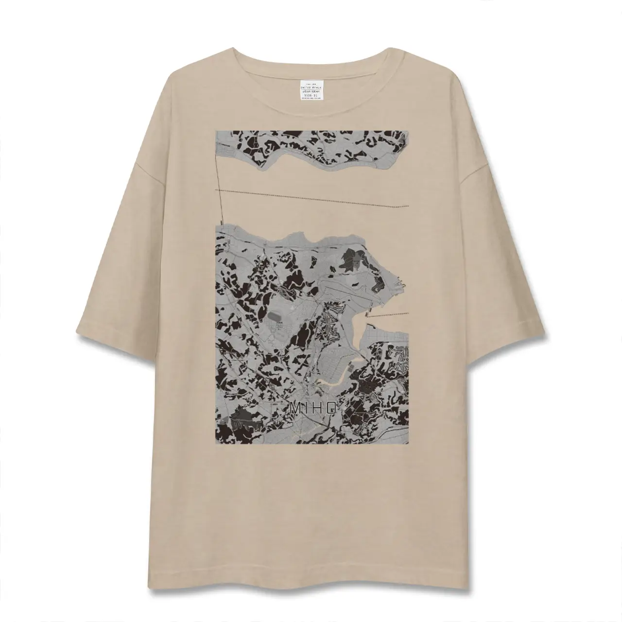【美浦(茨城県)】地図柄ビッグシルエットTシャツ