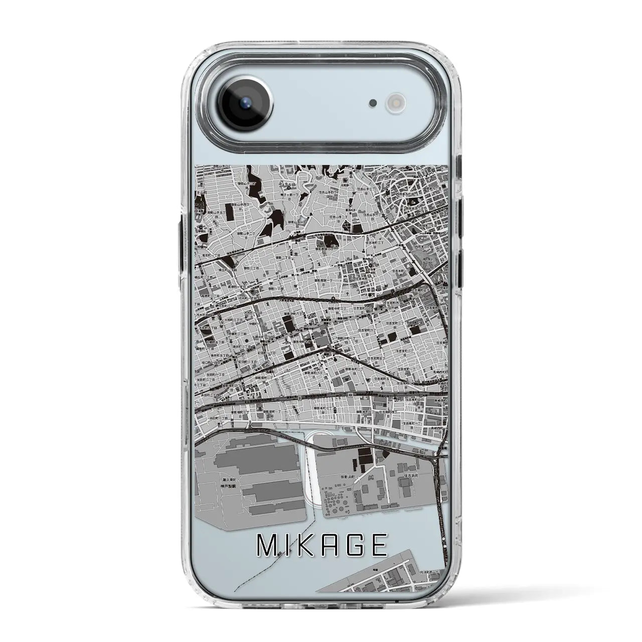 【御影(兵庫県)】地図柄iPhoneケース(MagSafeタイプ)