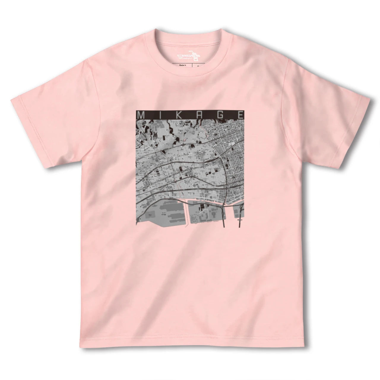 【御影(兵庫県)】地図柄ヘビーウェイトTシャツ