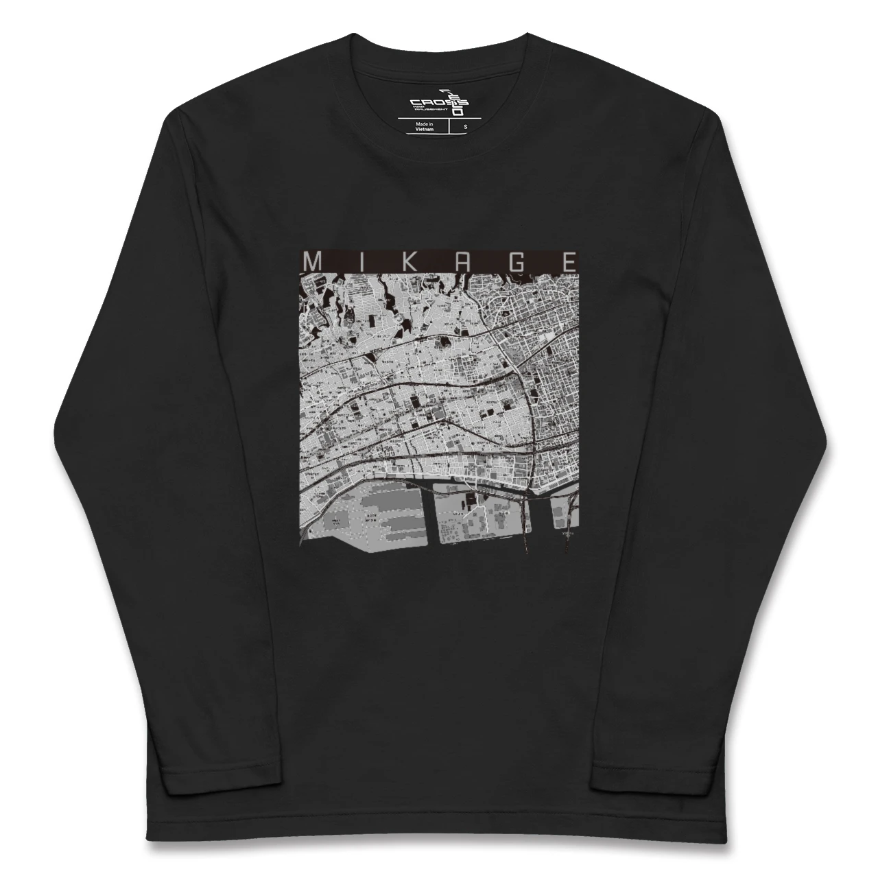 【御影(兵庫県)】地図柄ロングスリーブTシャツ