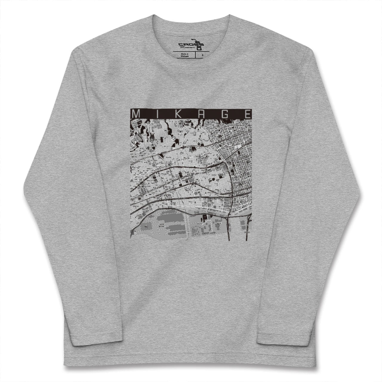 【御影(兵庫県)】地図柄ロングスリーブTシャツ