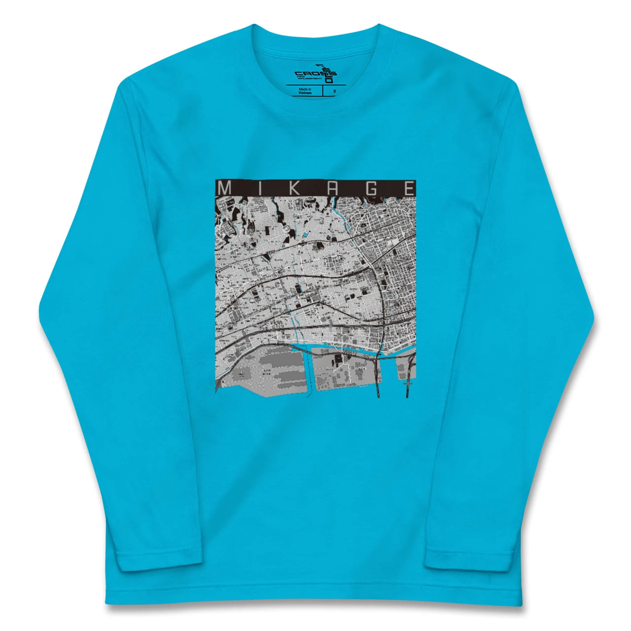 【御影(兵庫県)】地図柄ロングスリーブTシャツ