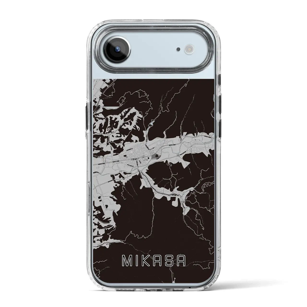 【三笠(北海道)】地図柄iPhoneケース(MagSafeタイプ)