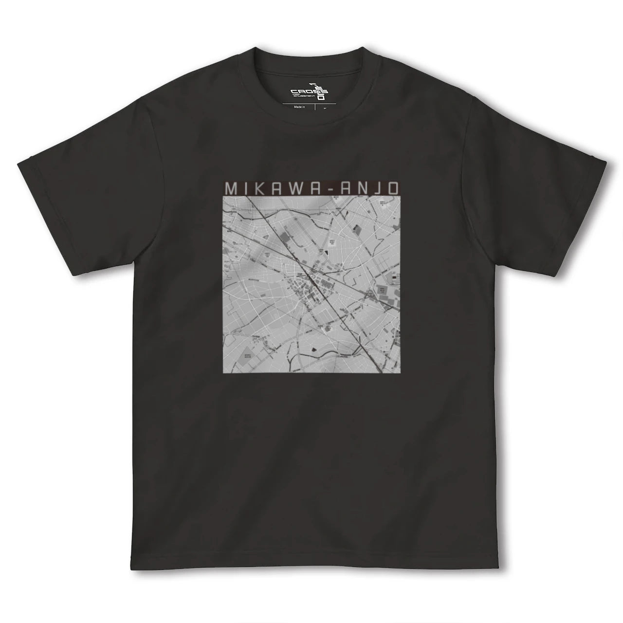 【三河安城(愛知県)】地図柄ヘビーウェイトTシャツ