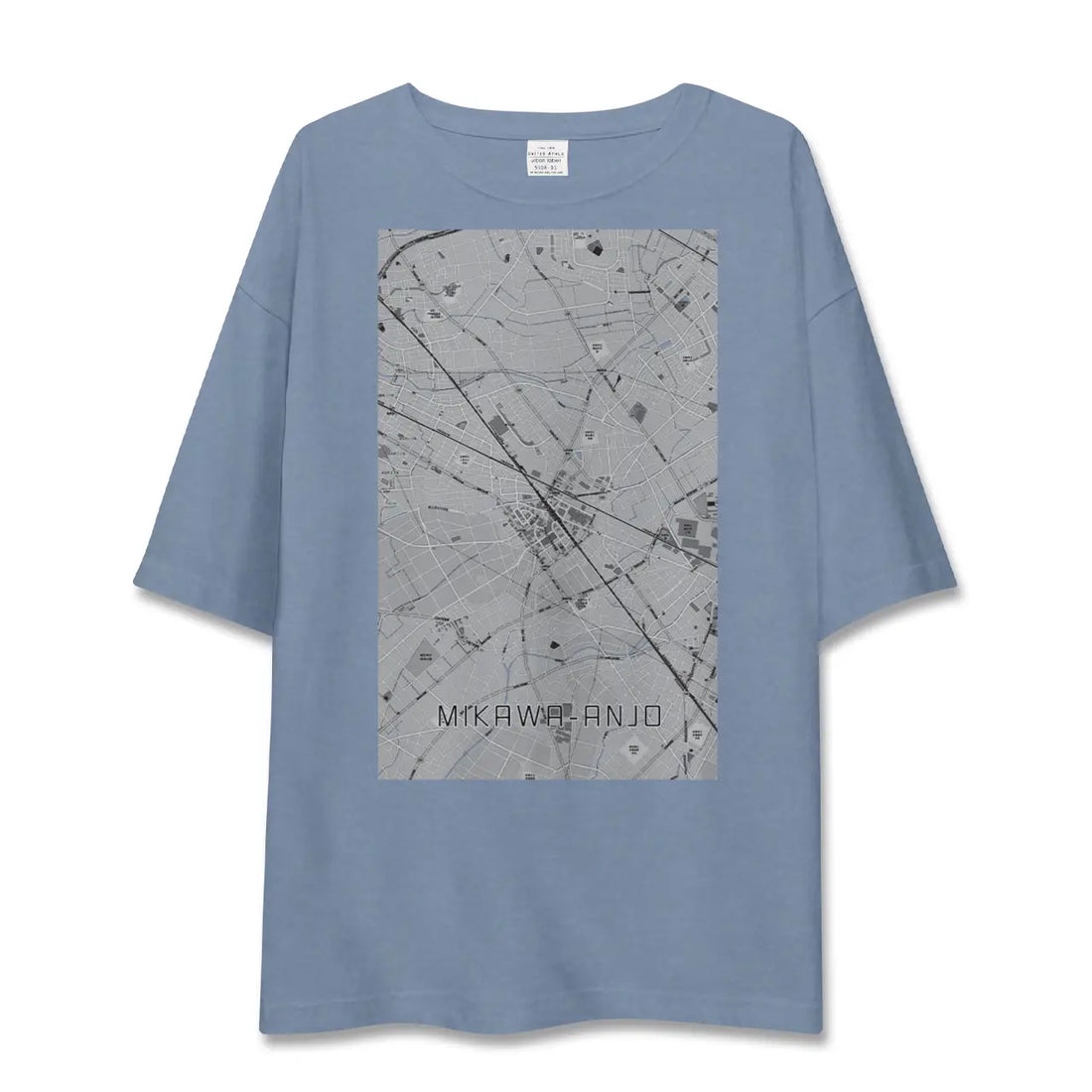 【三河安城(愛知県)】地図柄ビッグシルエットTシャツ
