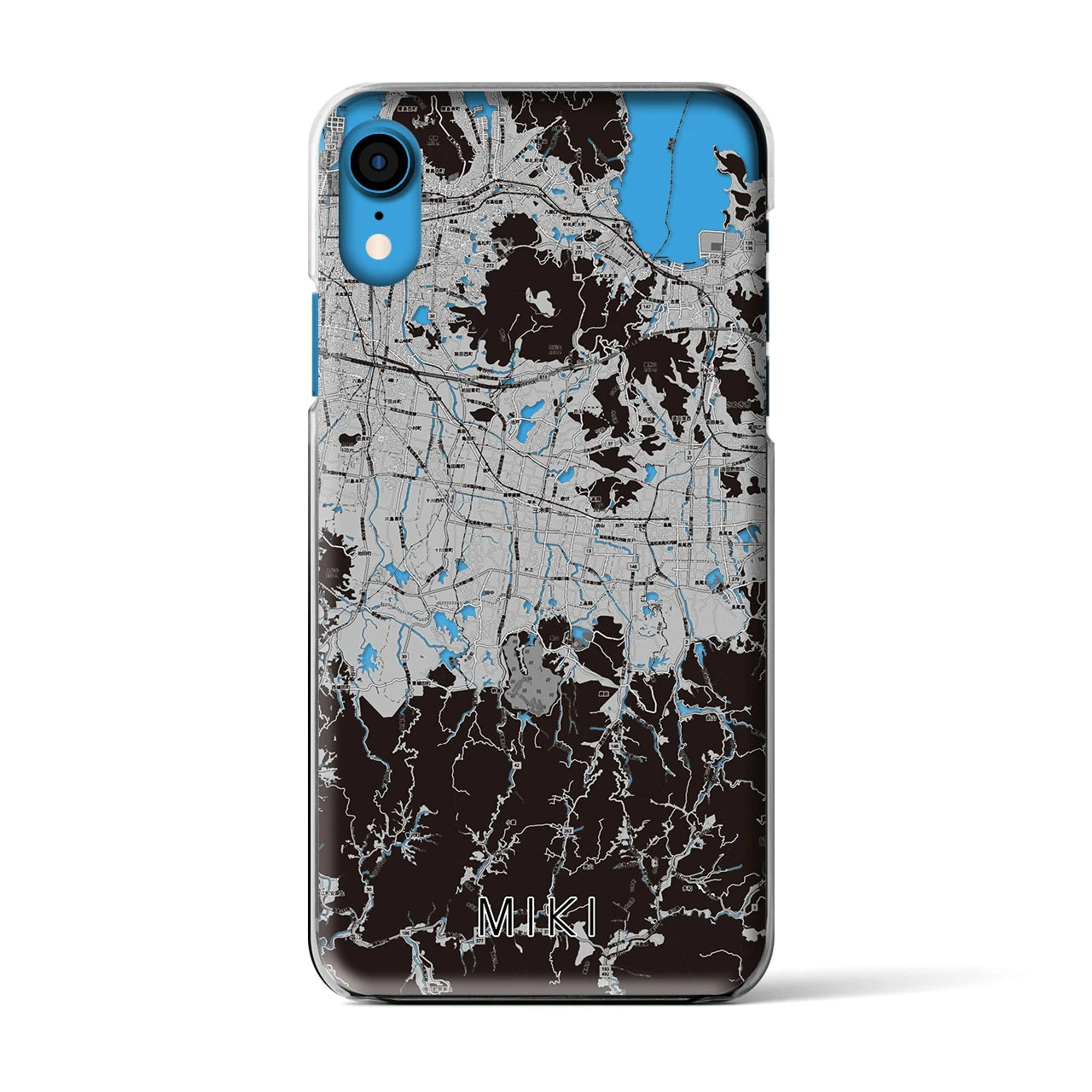 【三木(香川県)】地図柄iPhoneケース(クリアタイプ)