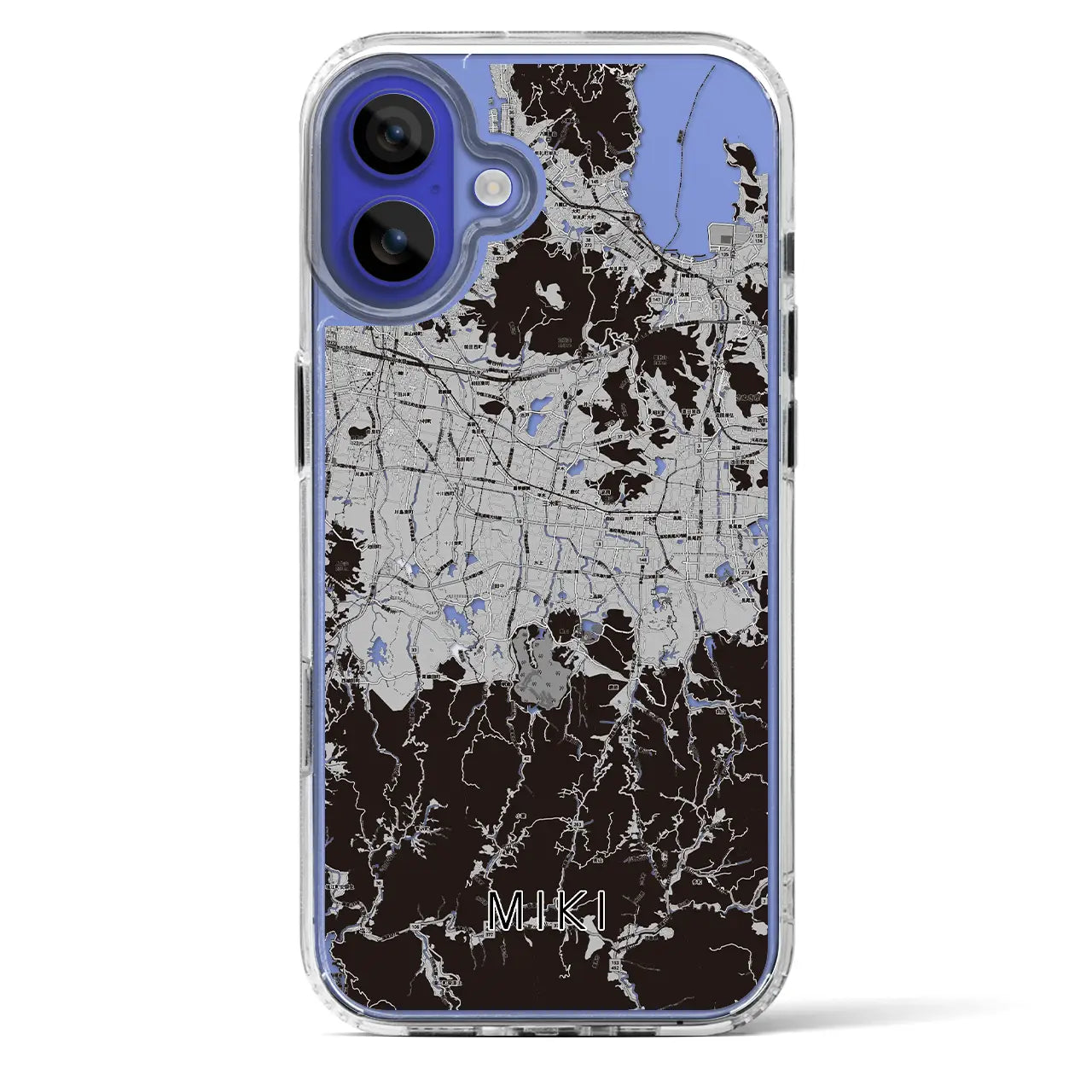 【三木(香川県)】地図柄iPhoneケース(MagSafeタイプ)