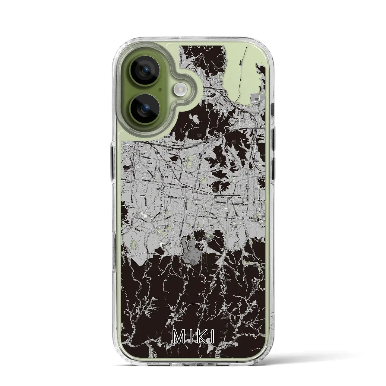 【三木(香川県)】地図柄iPhoneケース(MagSafeタイプ)