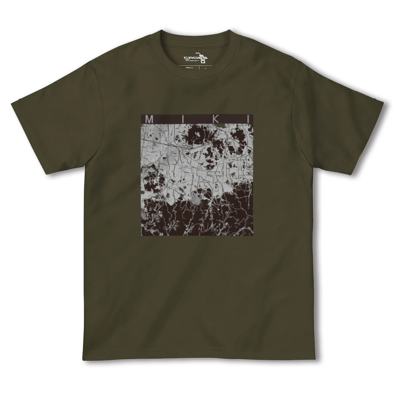 【三木(香川県)(香川県)】地図柄ヘビーウェイトTシャツ
