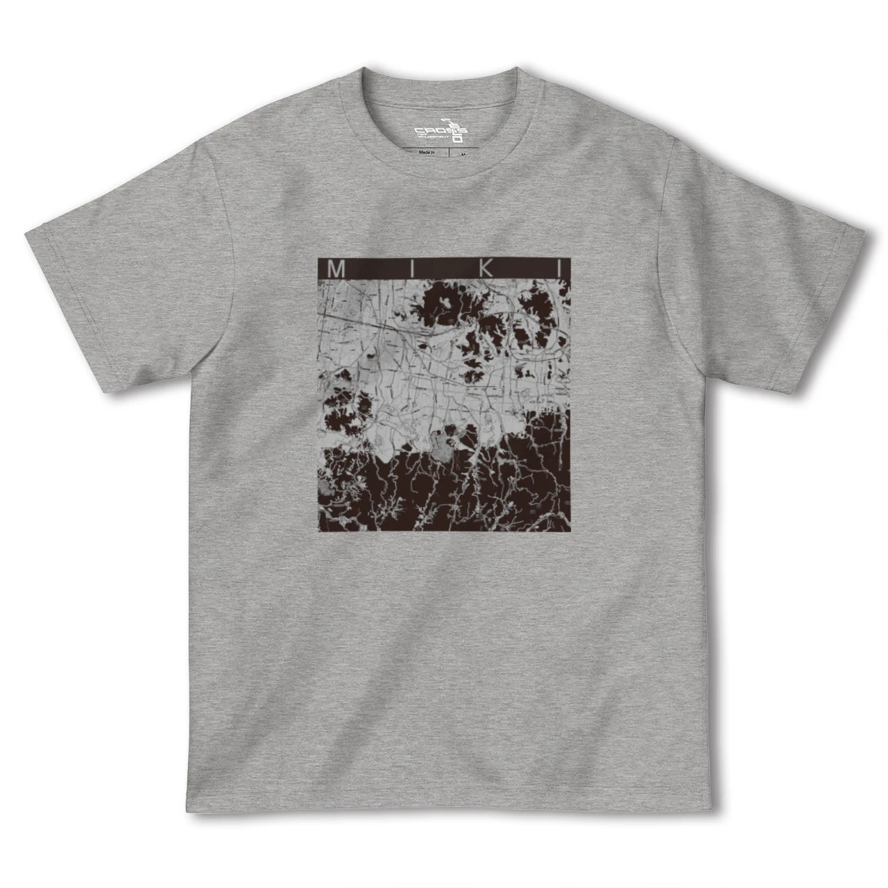 【三木(香川県)(香川県)】地図柄ヘビーウェイトTシャツ