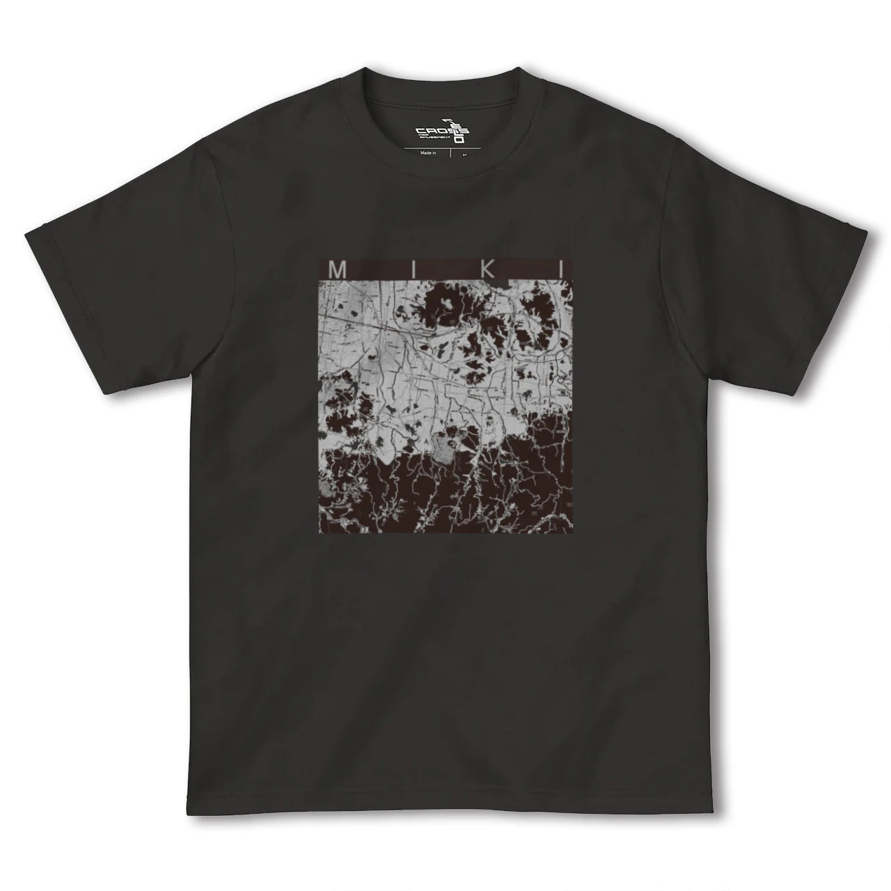 【三木(香川県)(香川県)】地図柄ヘビーウェイトTシャツ