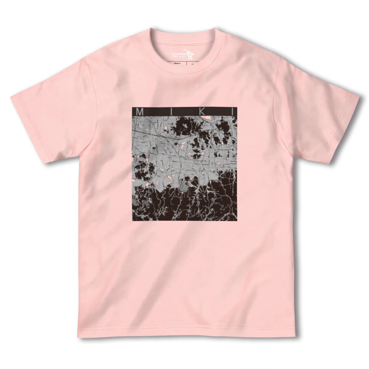 【三木(香川県)(香川県)】地図柄ヘビーウェイトTシャツ