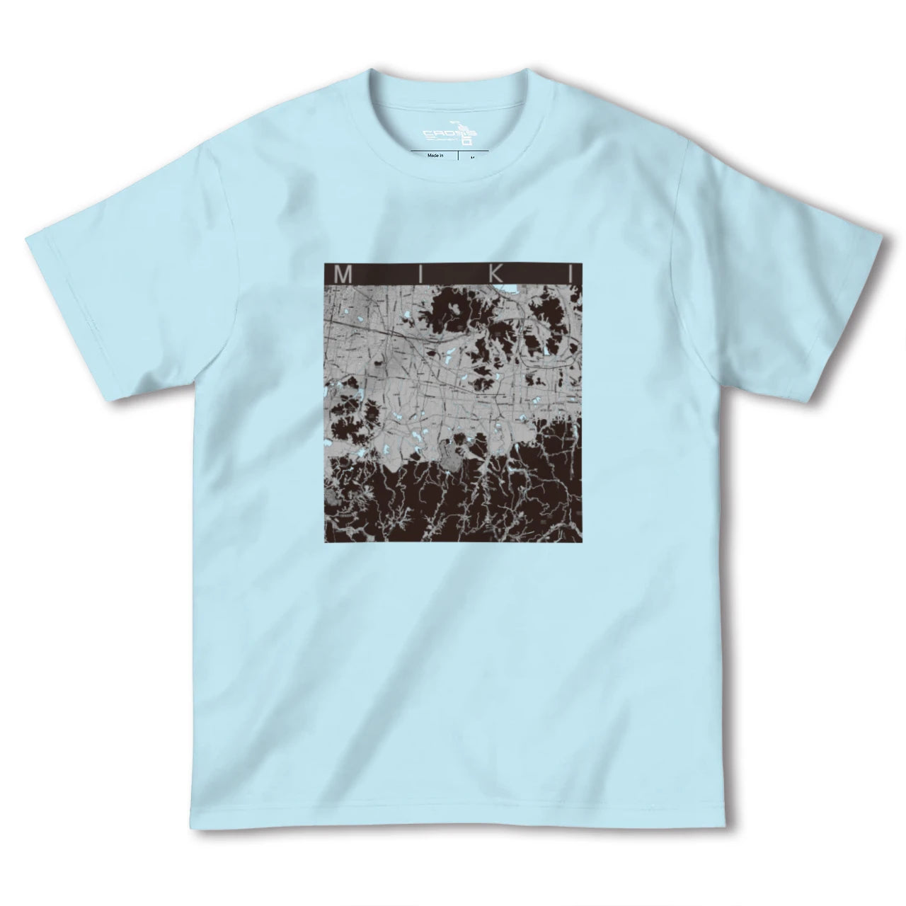 【三木(香川県)(香川県)】地図柄ヘビーウェイトTシャツ