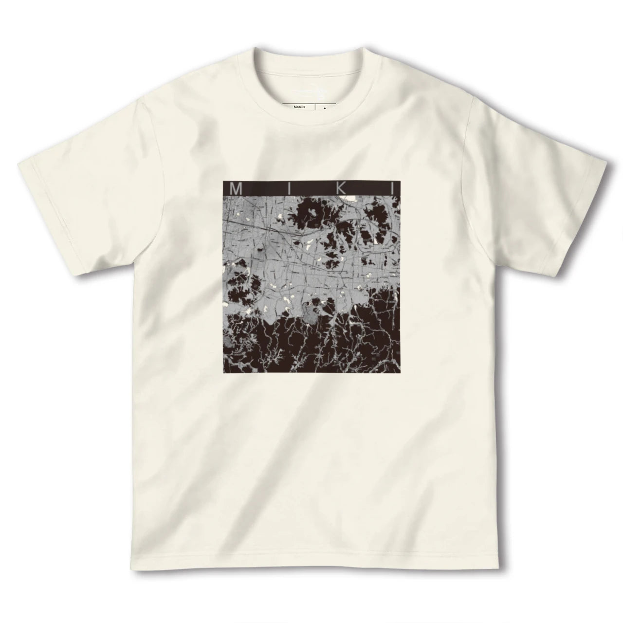 【三木(香川県)(香川県)】地図柄ヘビーウェイトTシャツ