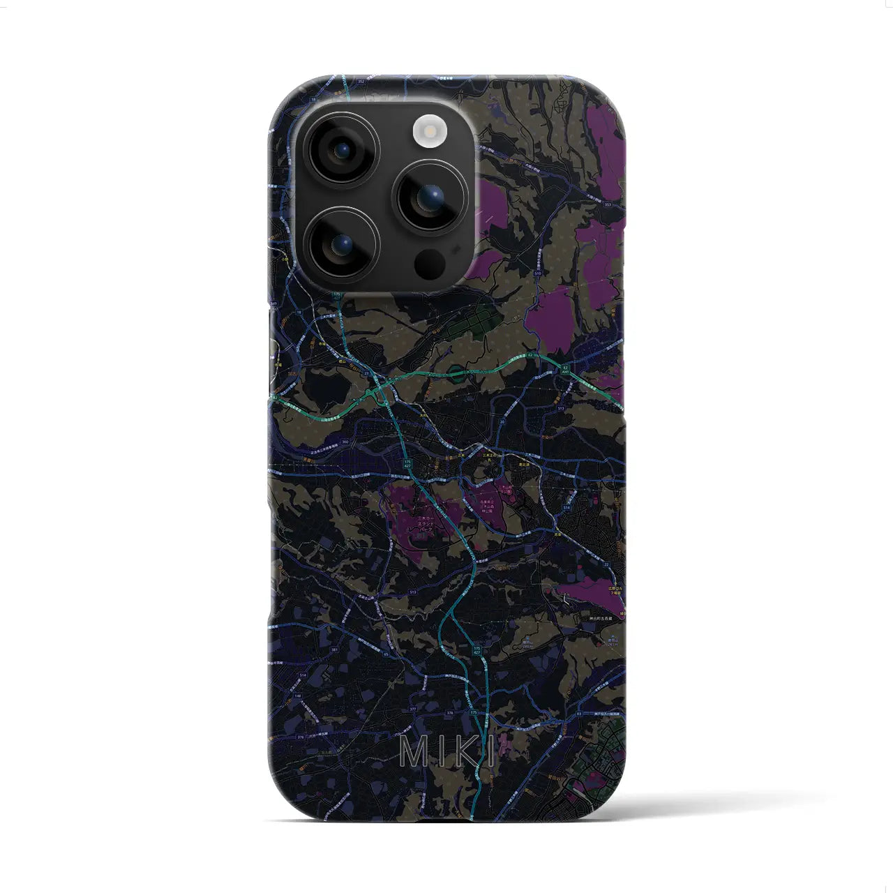 【三木(兵庫県)】地図柄iPhoneケース(バックカバータイプ)