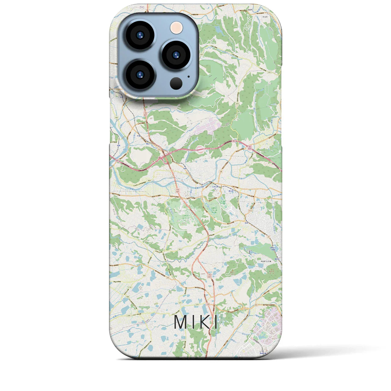 【三木(兵庫県)】地図柄iPhoneケース(バックカバータイプ)