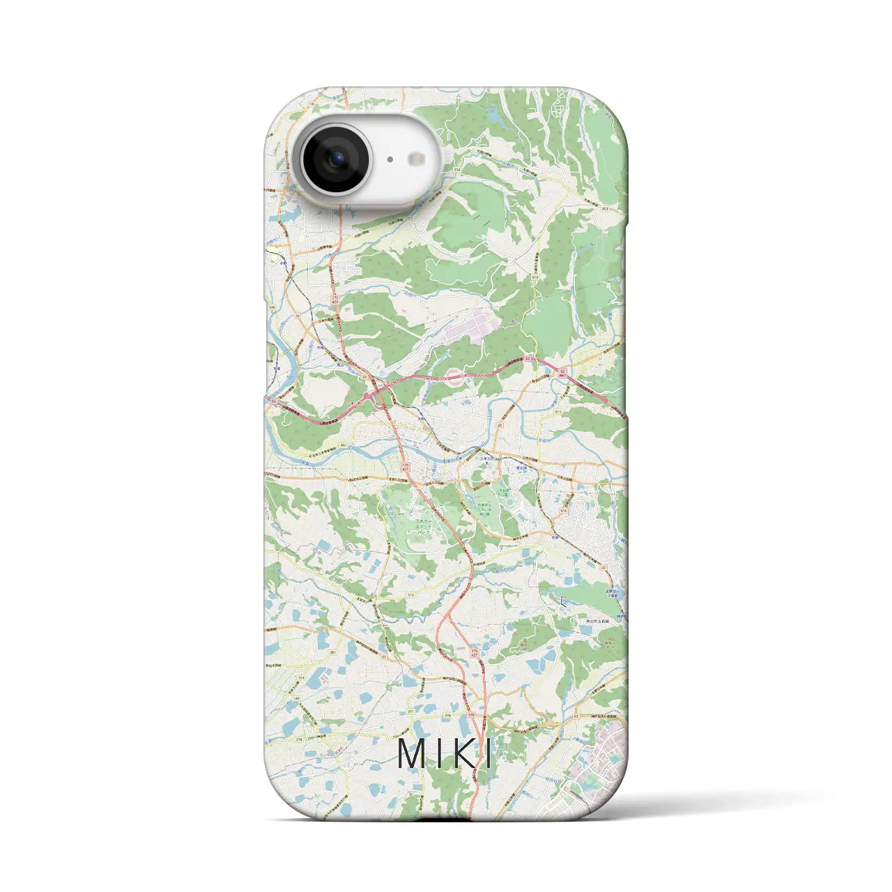 【三木(兵庫県)】地図柄iPhoneケース(バックカバータイプ)