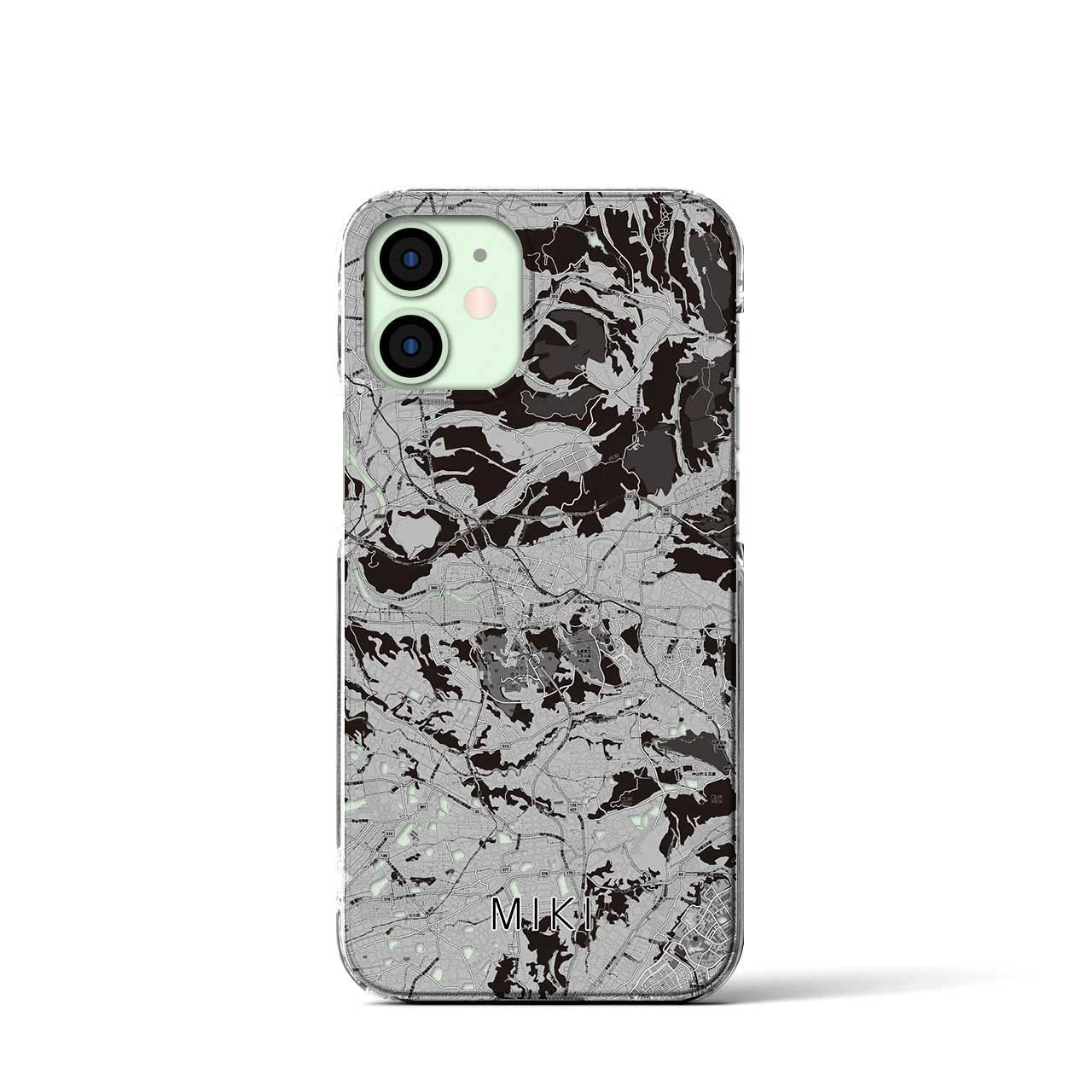 【三木(兵庫県)】地図柄iPhoneケース(クリアタイプ)