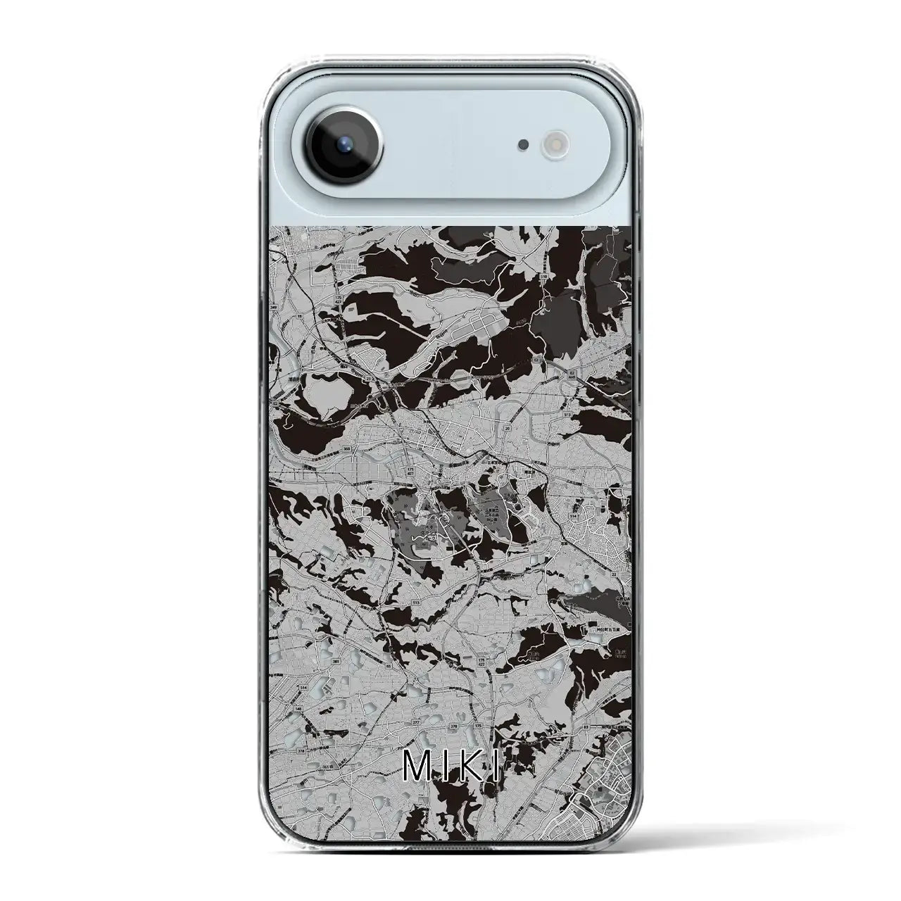 【三木(兵庫県)】地図柄iPhoneケース(クリアタイプ)