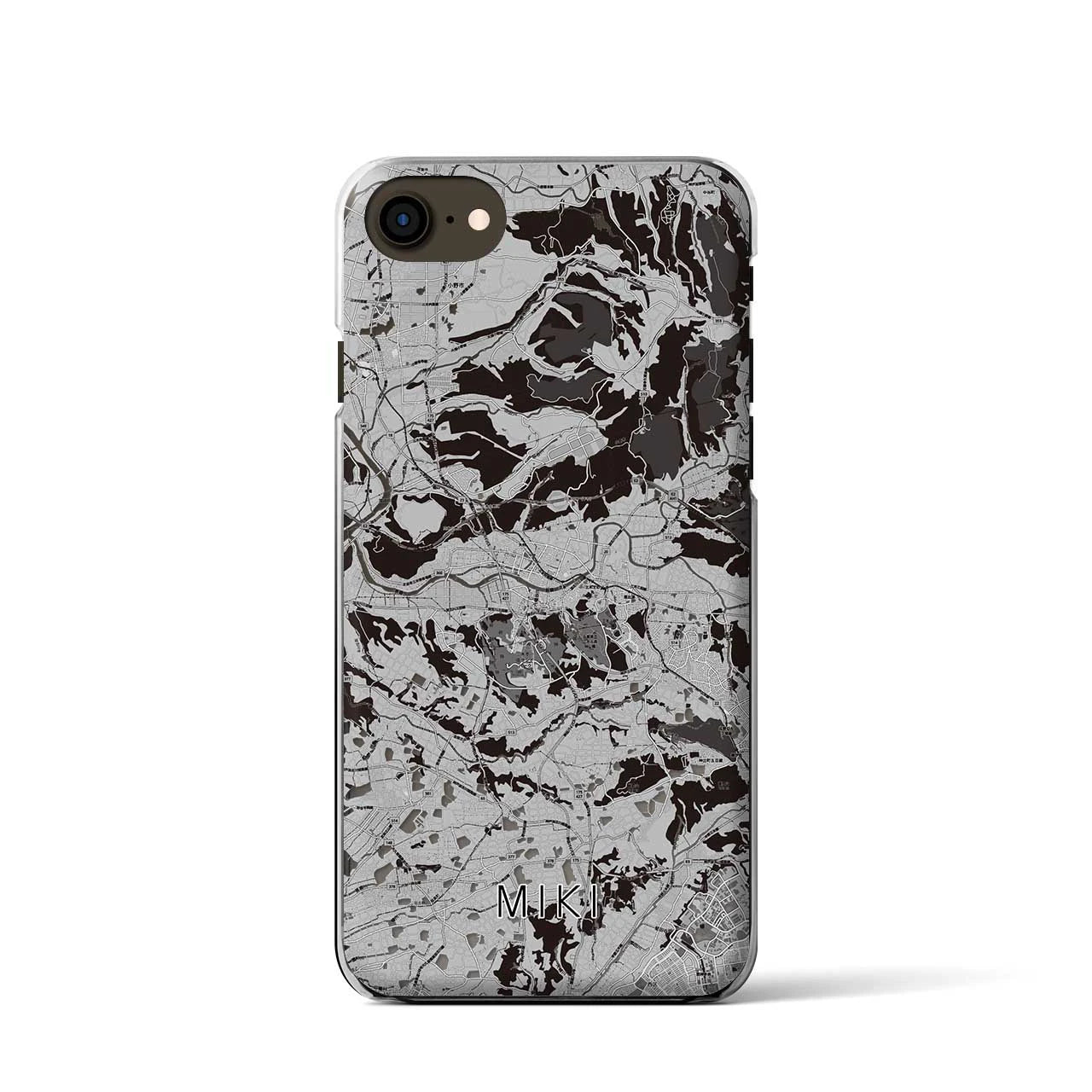 【三木(兵庫県)】地図柄iPhoneケース(クリアタイプ)