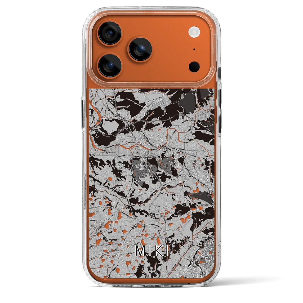 【三木(兵庫県)】地図柄iPhoneケース(MagSafeタイプ)