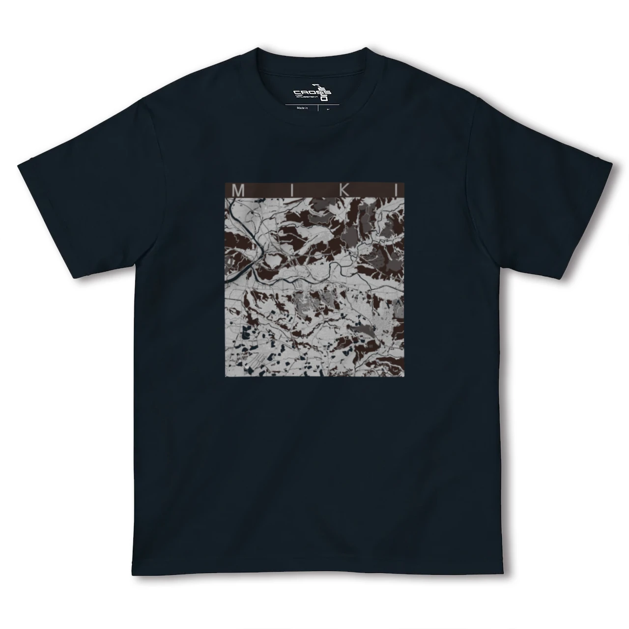 【三木(兵庫県)】地図柄ヘビーウェイトTシャツ