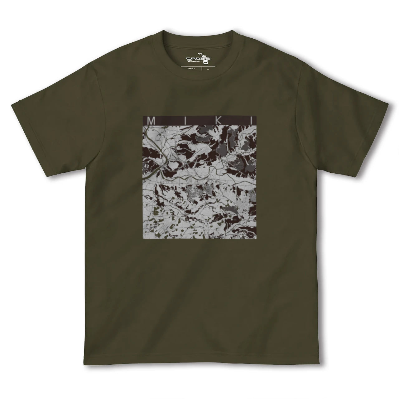 【三木(兵庫県)】地図柄ヘビーウェイトTシャツ