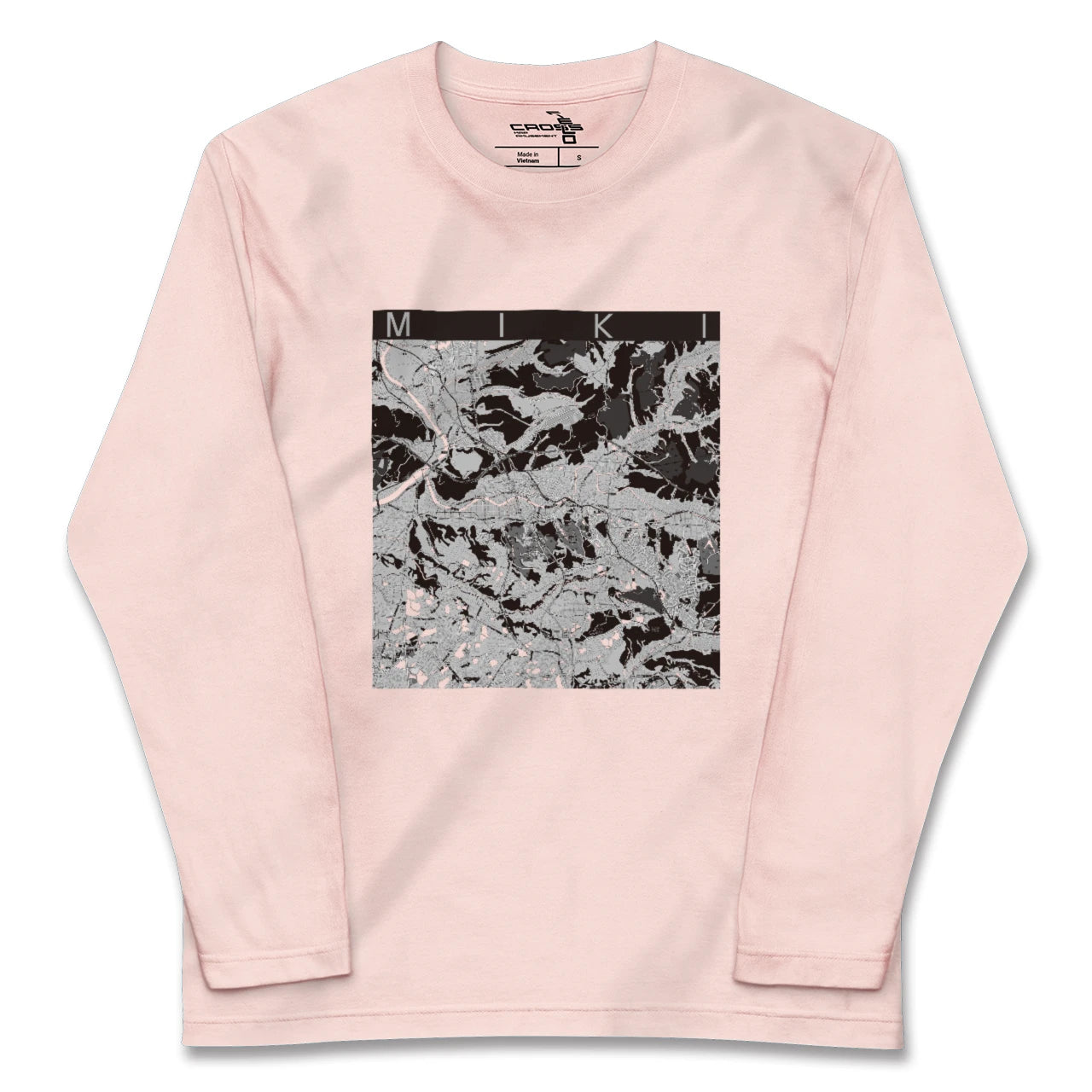 【三木(兵庫県)】地図柄ロングスリーブTシャツ
