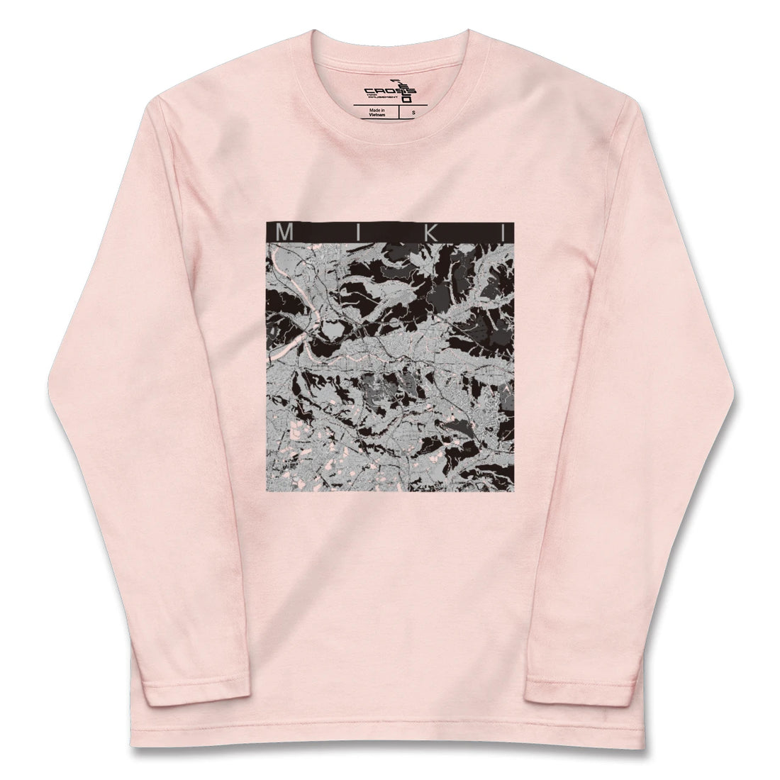 【三木(兵庫県)】地図柄ロングスリーブTシャツ