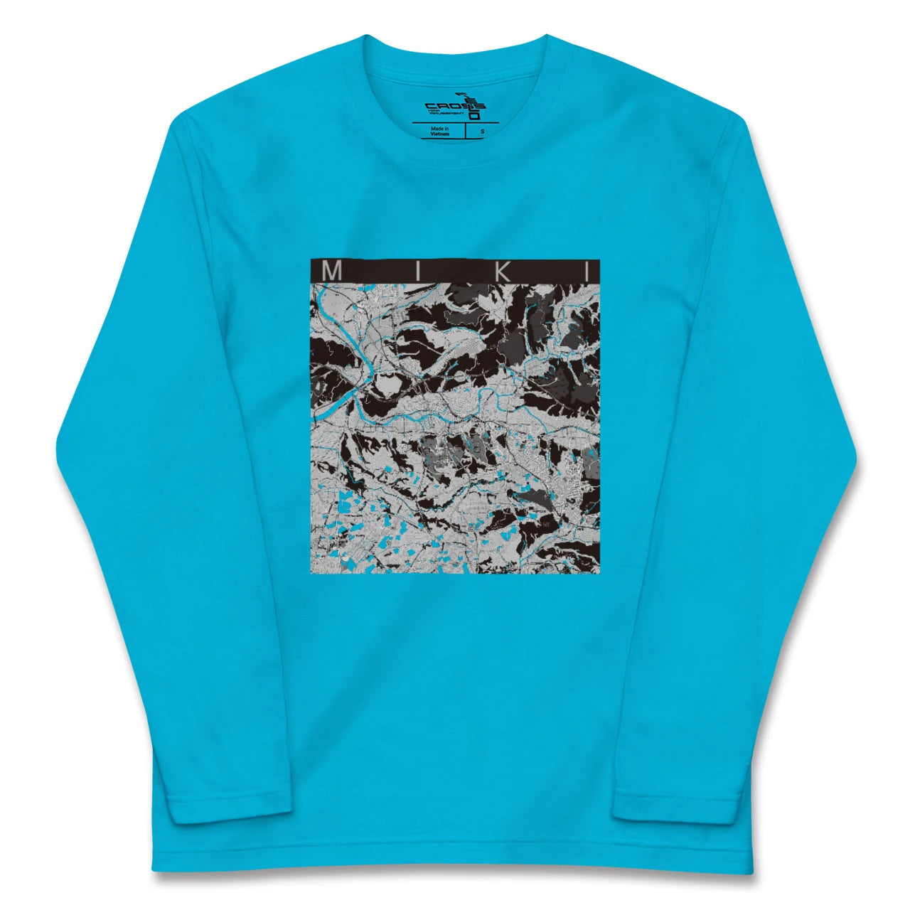 【三木(兵庫県)】地図柄ロングスリーブTシャツ