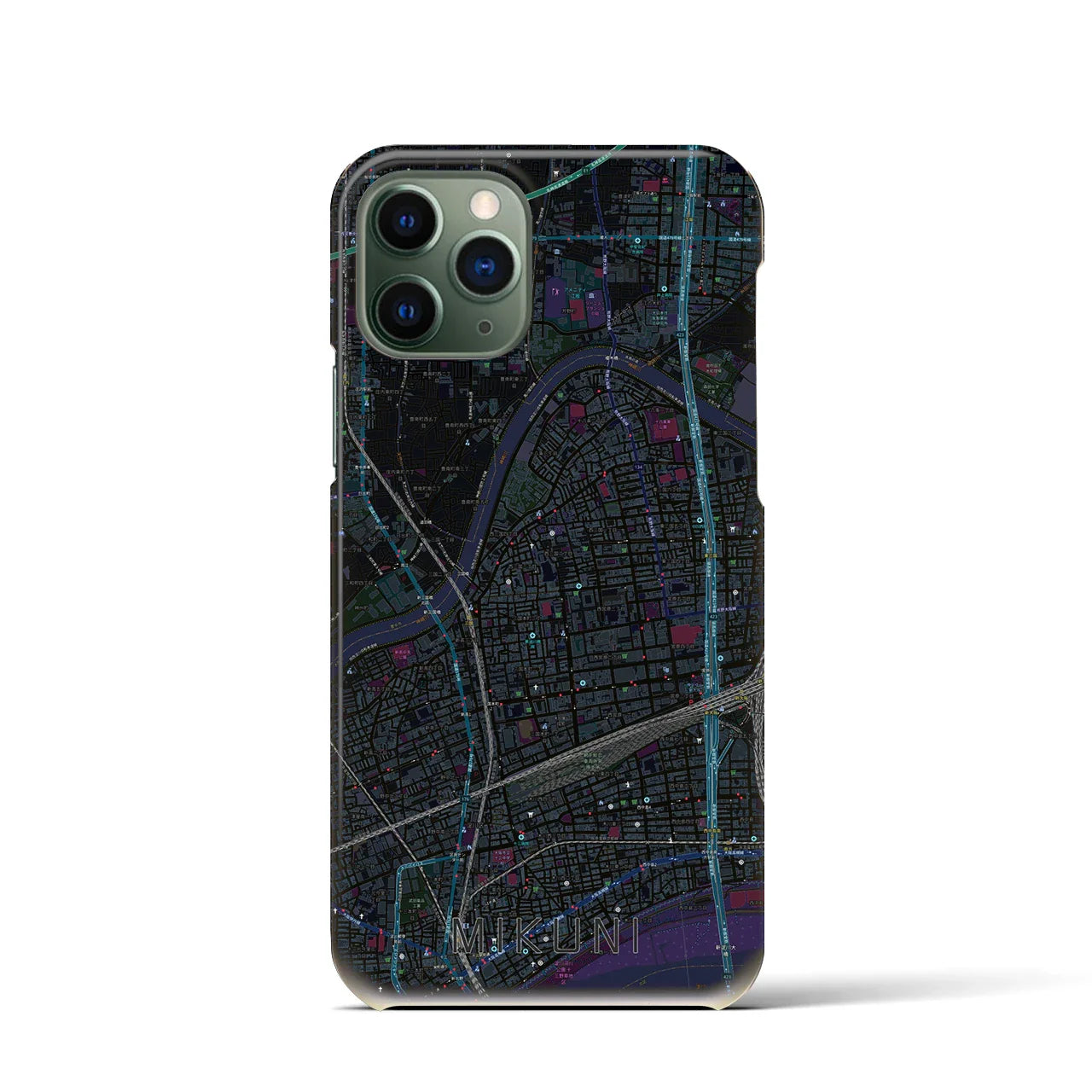【三国(大阪府)】地図柄iPhoneケース(バックカバータイプ)